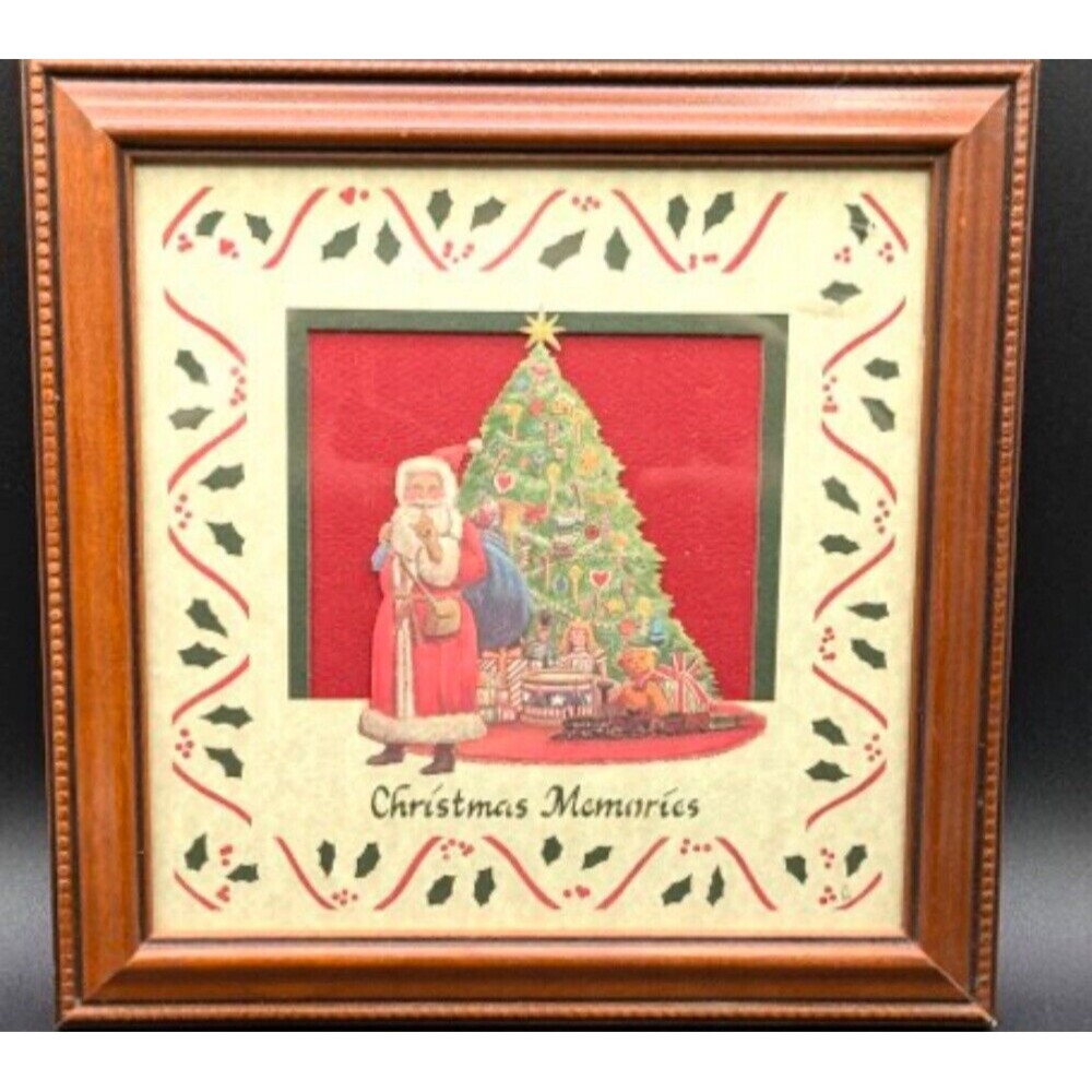 Design By Scissor Cuts or Scherenschnitte Christmas Morning Memories Santa 1987